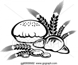 Drawing - Baked goods. Clipart Drawing gg60939562 - GoGraph