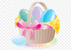 Easter Bunny Easter egg Basket Clip art - Delicate Basket with ...