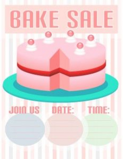 Bake sale printables...sweet! Save now for when you have a bake sale ...