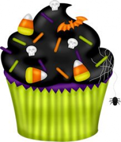 Hallowen Spooky Cupcake with orange icing. EPS 8 CMYK with global ...