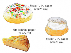 Pastry clipart baking goods clipart collection food
