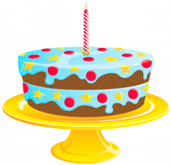 Blue Birthday Cake PNG Clipart | Gallery Yopriceville - High ...