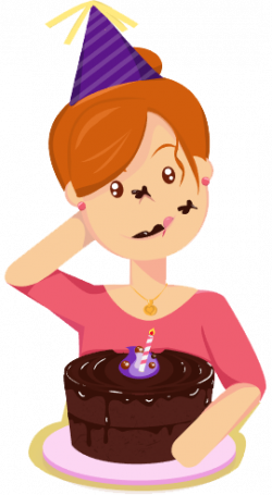 28+ Collection of Girl Eating Cake Clipart | High quality, free ...