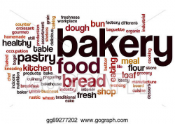 Stock Illustration - Bakery word cloud. Clip Art gg89277202 - GoGraph