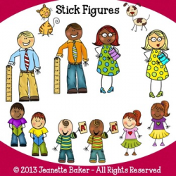 Clip Art Stick Figures Teaching Resources | Teachers Pay Teachers