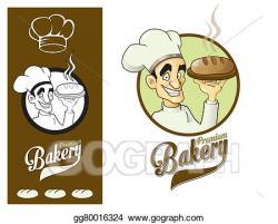 Stock Illustration - Logo design element baker. Clipart gg80016324 ...