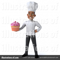 Young Black Male Chef Clipart #1314754 - Illustration by Julos