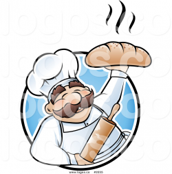 Royalty Free Baker Holding Bread Logo by TA Images - #3555