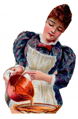 Antique Images: Free Downloadable Victorian Clip Art Woman Baking ...
