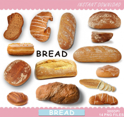 Bread Clipart, Food Printables, Breakfast Clip Art, Bread Clip Art ...