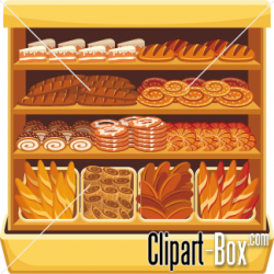 CLIPART BAKERY PRODUCTS ON SHELF | CLIPARTS | Pinterest | Vector clipart