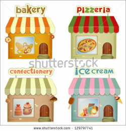 Bulding clipart ice cream - Pencil and in color bulding clipart ice ...