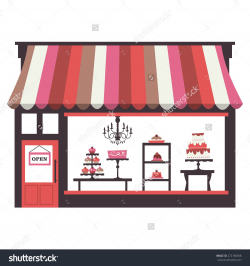 Image result for parisian bakery shop front vector | Dessert Shop ...