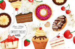 Sweets clipart, cake clipart, cupcake clipart, bakery clipart ...