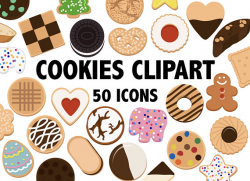 COOKIES CLIPART - bakery clipart, cookie clipart, food clipart ...