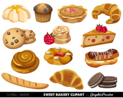 Bakery clipart Sweet Treat Bakery clip art Breakfast clipart