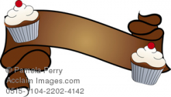 Clip Art Image of a Bakery Design Element of a Banner With ...