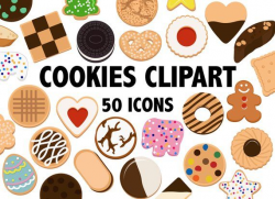 COOKIES CLIPART - shortbread, oreo, chocolate chip, and more ...