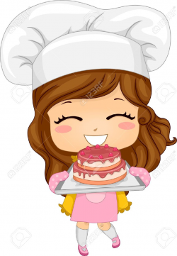 Bakery Chef Girl Clipart
