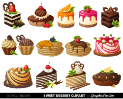 Cake Digital Clipart Pastry Clip art Sweet Treat Cake clip art