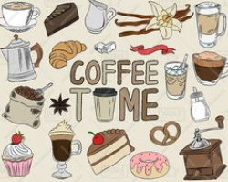 Chalkboard Coffee Vector Pack, Coffee Shop, Bakery, Cafe Clipart ...