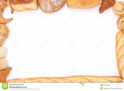 Bread clipart frame - Pencil and in color bread clipart frame