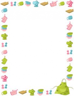 Baking clipart border - Pencil and in color baking clipart border