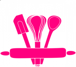 Pink Kitchen Utensils Clip Art at Clker.com - vector clip art online ...