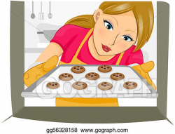 Stock Illustration - Baking cookies. Clipart Drawing ...