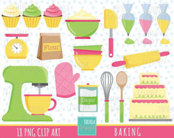Baking clip art | Etsy