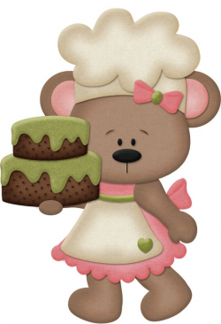 Bear Girls Cooking Clip Art. | Oh My Fiesta For Ladies!