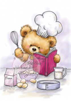 Teddy Cooking | ❉❉ Baking Day ❉❉ | Pinterest | Illustrations ...