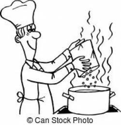 Cooking Clipart Black And White - Letters