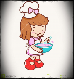 Pin Baking Clipart Kid Kitchen Pencil And In Color Little Boy Chef ...