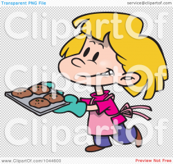 Girl Baking Clipart