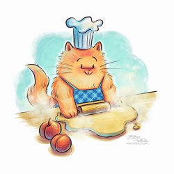 baking with cats | Tumblr