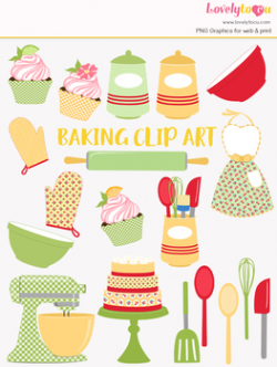 Kitchen baking clipart, home cook clip art (LC21) by Lovelytocu | TpT