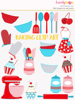 Kitchen baking clipart, home cook clip art (LC22) by Lovelytocu | TpT