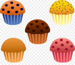 Muffin Bakery Breakfast Chocolate cake Clip art - Blueberry Pumpkin ...