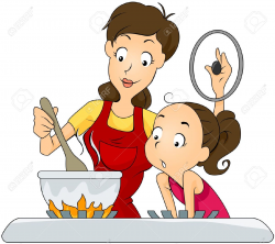 28+ Collection of Mother Cooking Clipart Images | High quality, free ...