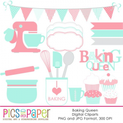 42 best Baking Party - Clipart - and Craft Ideas images on Pinterest ...