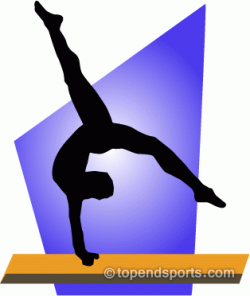 Gymnast Balance Beam Clipart