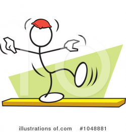 Balance Beam Clipart #1048881 - Illustration by Johnny Sajem