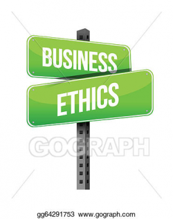 Vector Art - Business ethics road sign. EPS clipart gg64291753 - GoGraph