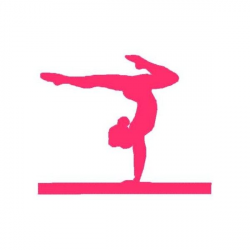 Gymnastic Silhouette Decals pink | gymnastics-silhouette-leap-simple ...