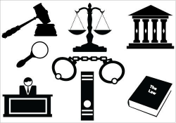 Law and Order Lawyer Attorney Elements - silhouettevector.net ...