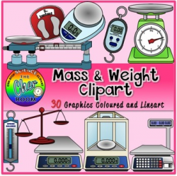 Mass and Weight Clipart by The Cher Room | Teachers Pay Teachers