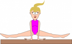 Gymnastics | Free Stock Photo | Illustration of a woman doing ...