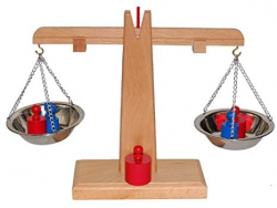 Amazon.com: Montessori Wooden Balance Beam Weighing Scale: Toys & Games