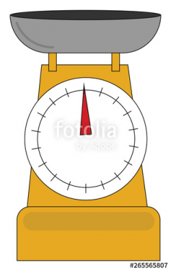 Clipart of yellow-colored Libra weighing scale/Mechanical ...